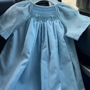 Beautiful little baby girl dress 3 months blue.